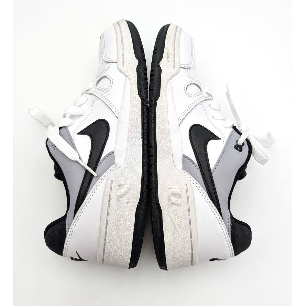 Nike Full Force Low Big Shoes Kids' White/Pewter/Black Size US4.5Y EU36.5 - Picture 6 of 14